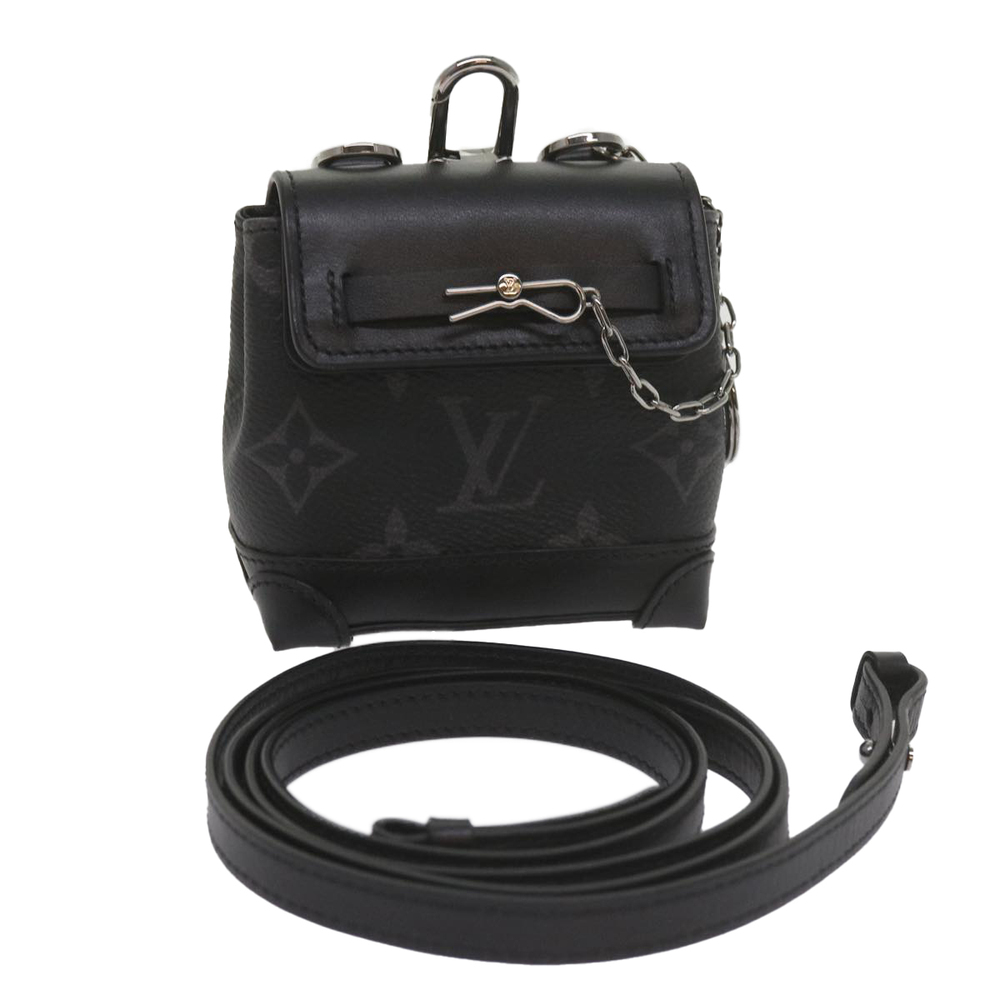 Louis Vuitton Monogram Eclipse Mini Steamer Pouch… - image 1